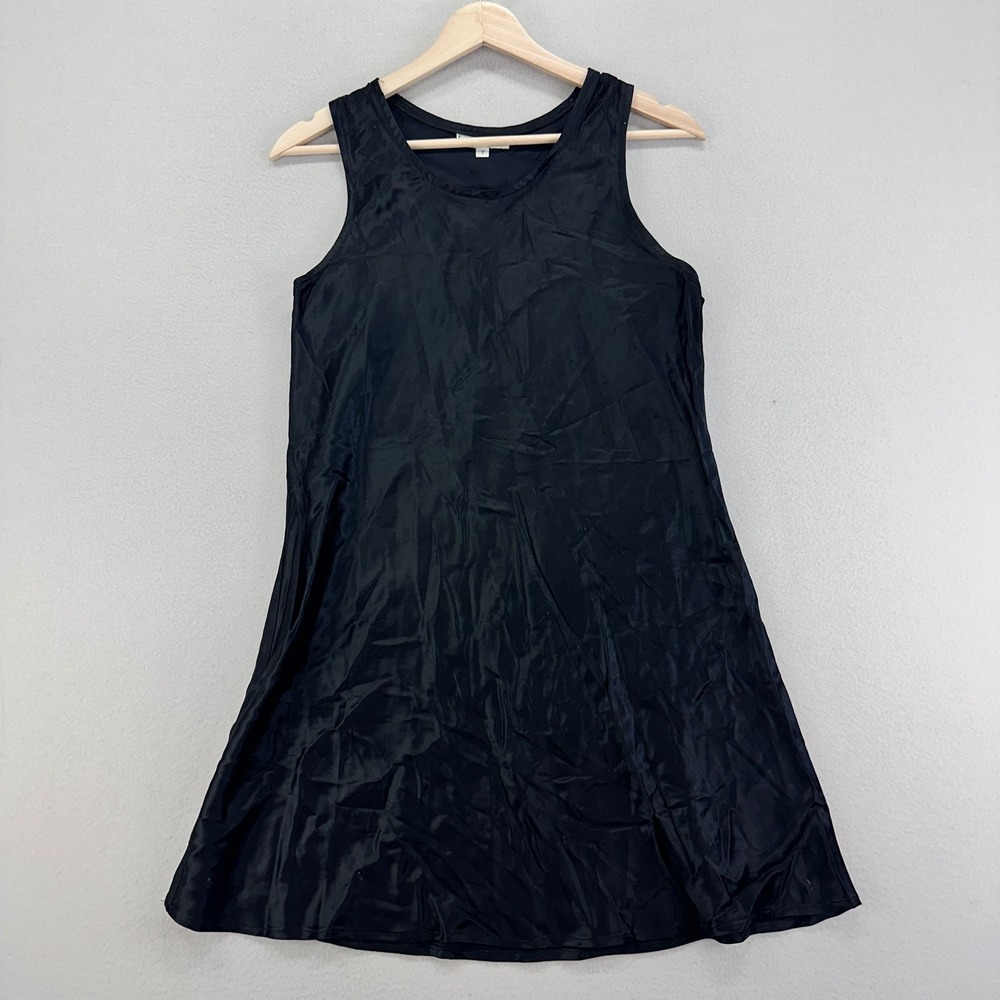 Vintage Y2K Rampage Satin Mini Dress Womens‎ 7 Black Whimsigoth LBD Bachelorette